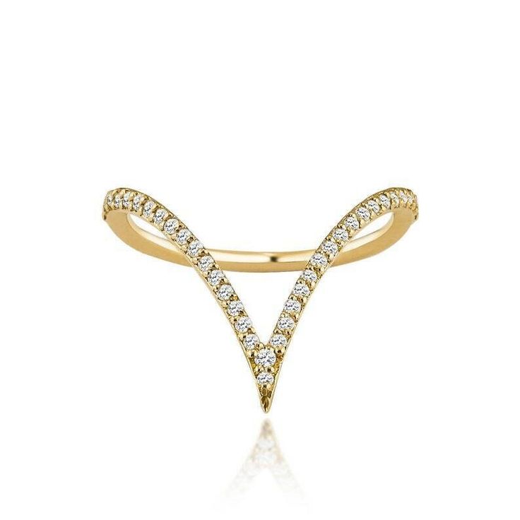 V Shaped Engagement Ring